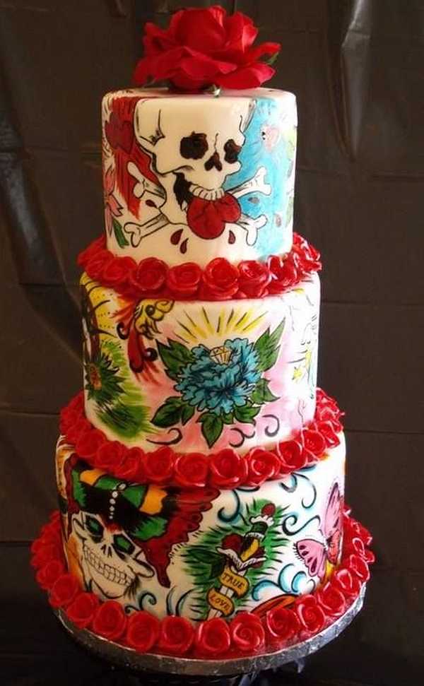 Tattoo Inspired Cake Toppers Tattoo Inspired Cake Toppers