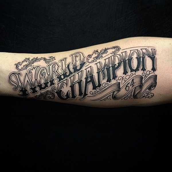 Richtig geile Letterings Tattoo Spirit