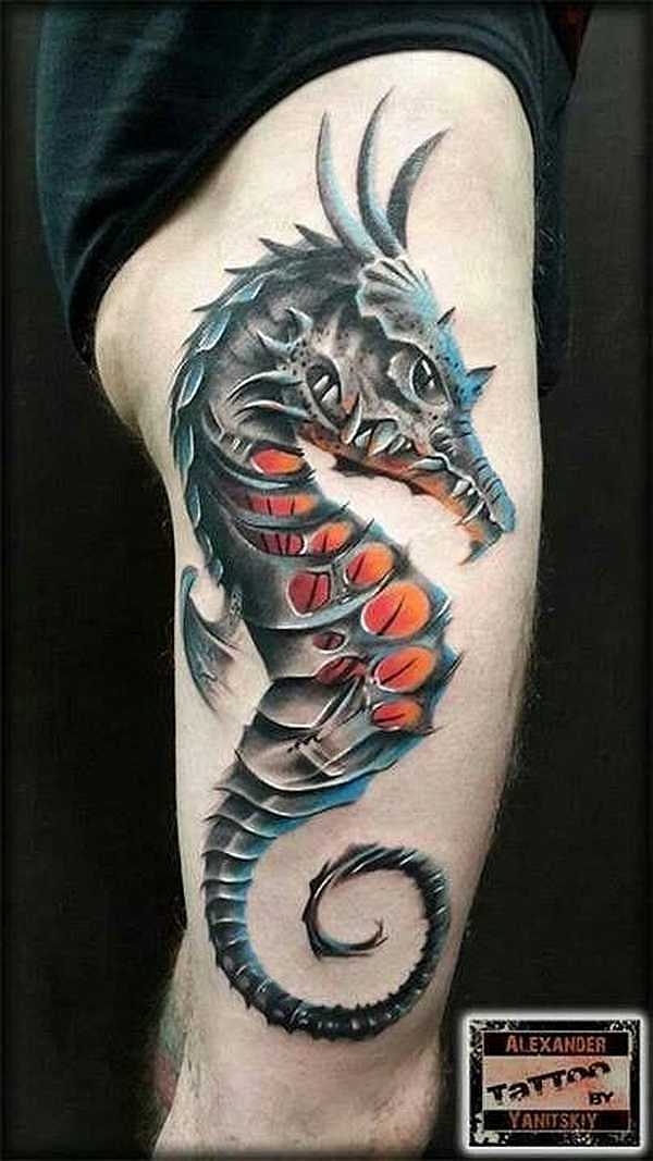 Seahorses Seepferdchen Tattoo Spirit