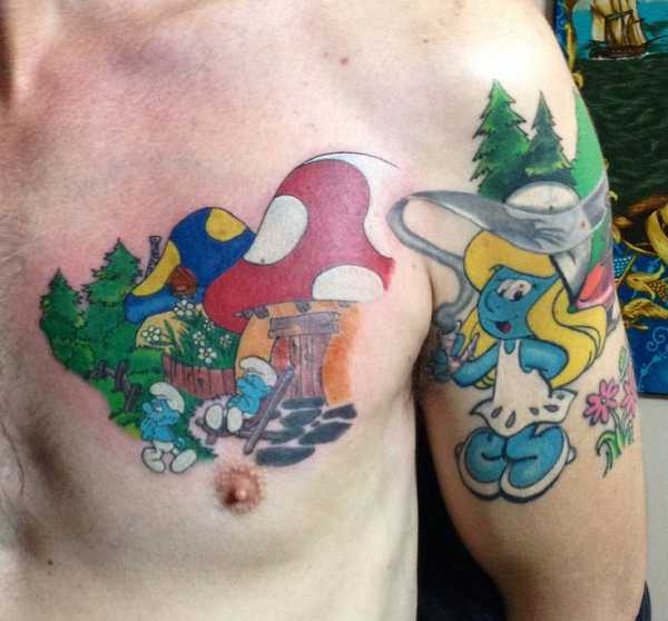 Verschlumpfte Schlümpfe tätoschlumpfen lassen Tattoo Spirit