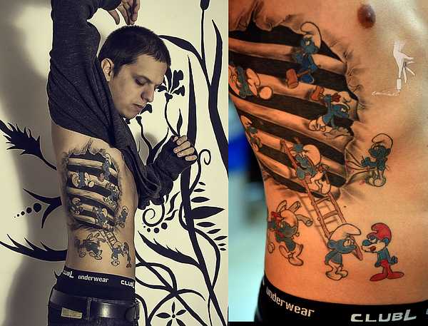 Verschlumpfte Schlümpfe tätoschlumpfen lassen Tattoo Spirit