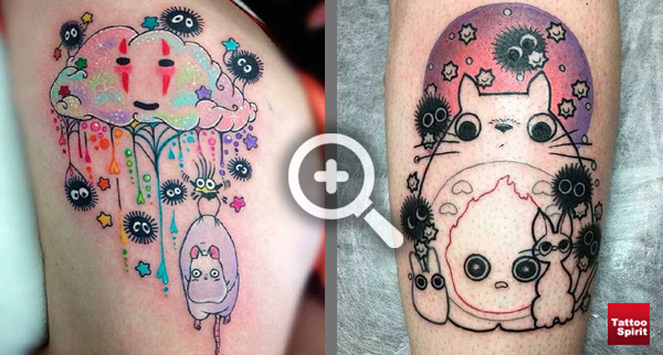 Soot Sprites von Studio Ghibli Tattoo Spirit