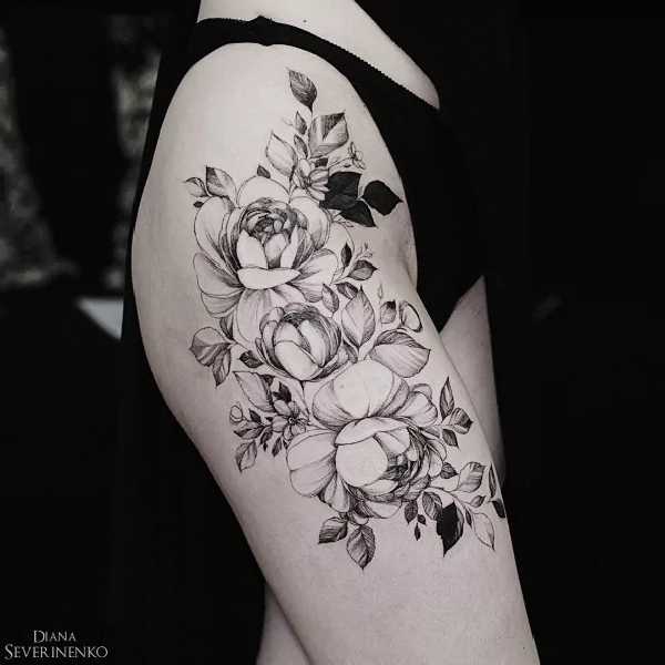 BlumenTattoos mit Diana Severinenko Tattoo Spirit