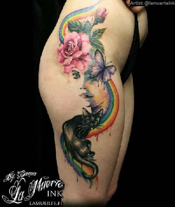 40 Oberschenkel Tattoos für Frauen Tattoo Spirit