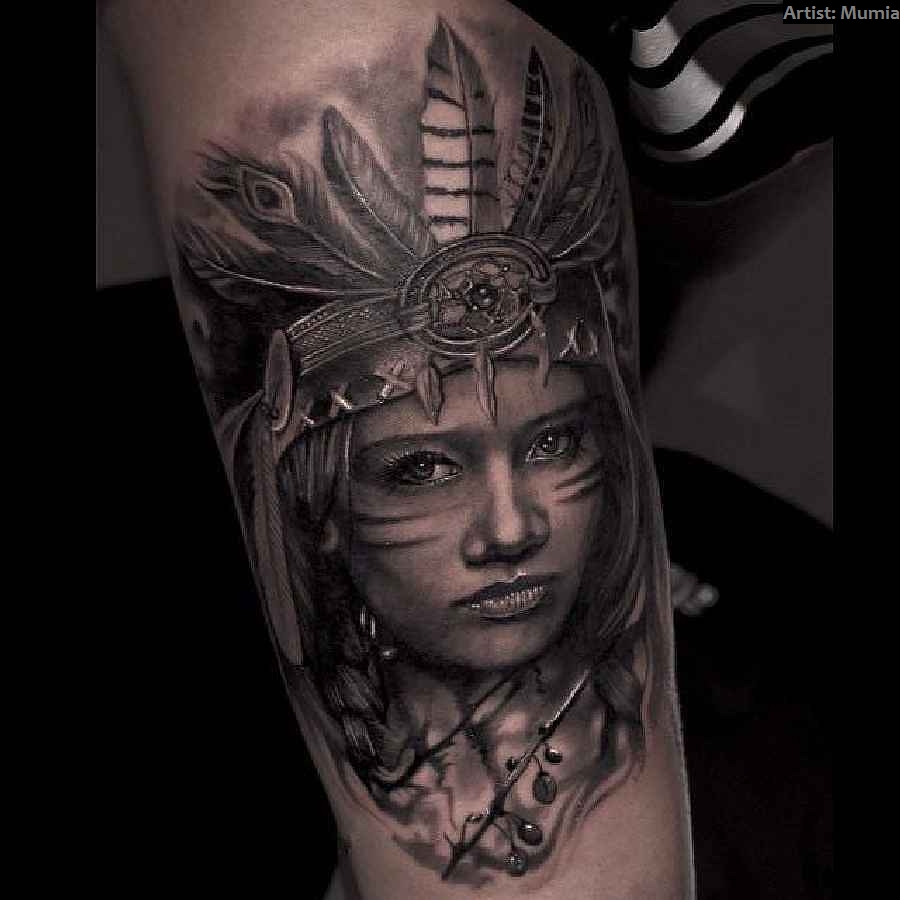 Die Bedeutungen der IndianerMotive Tattoo Spirit