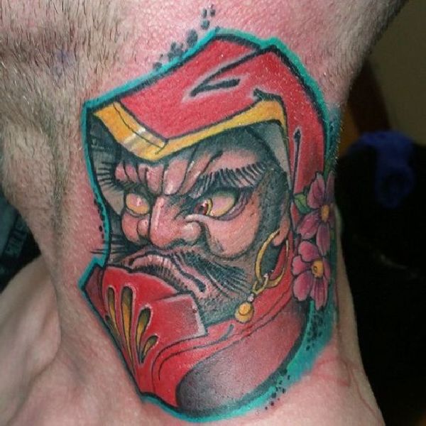 Der Daruma Glücksbringer Tattoo Spirit