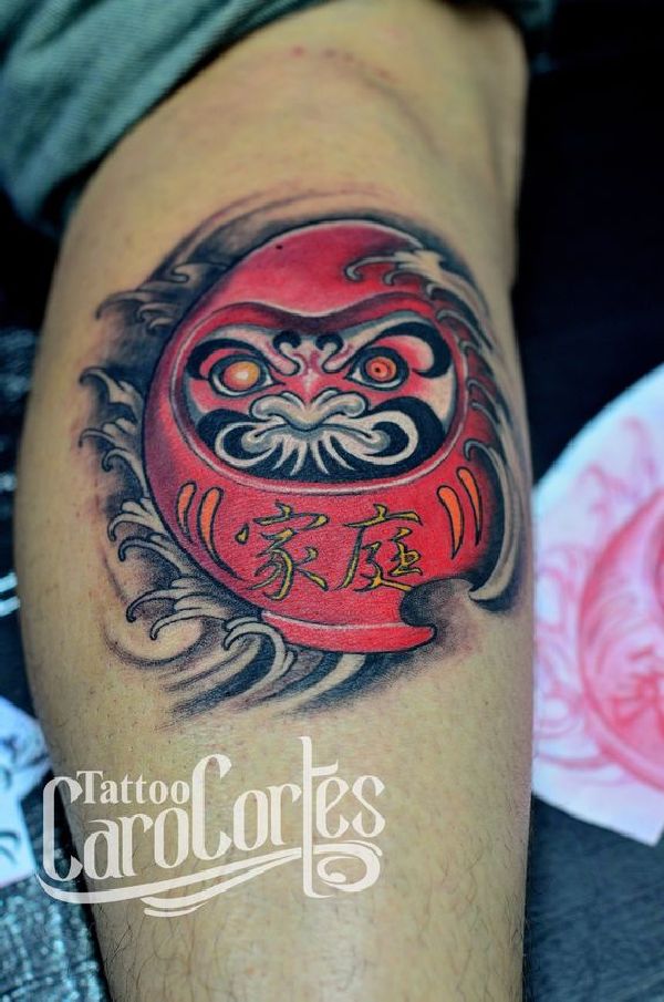 Der Daruma Glücksbringer Tattoo Spirit